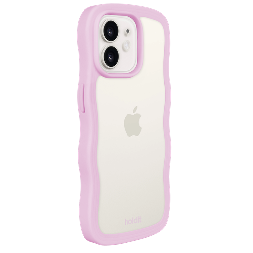 holdit Iphone 12/12 Pro Transparent Wavy Cover, Lilac/Transparent