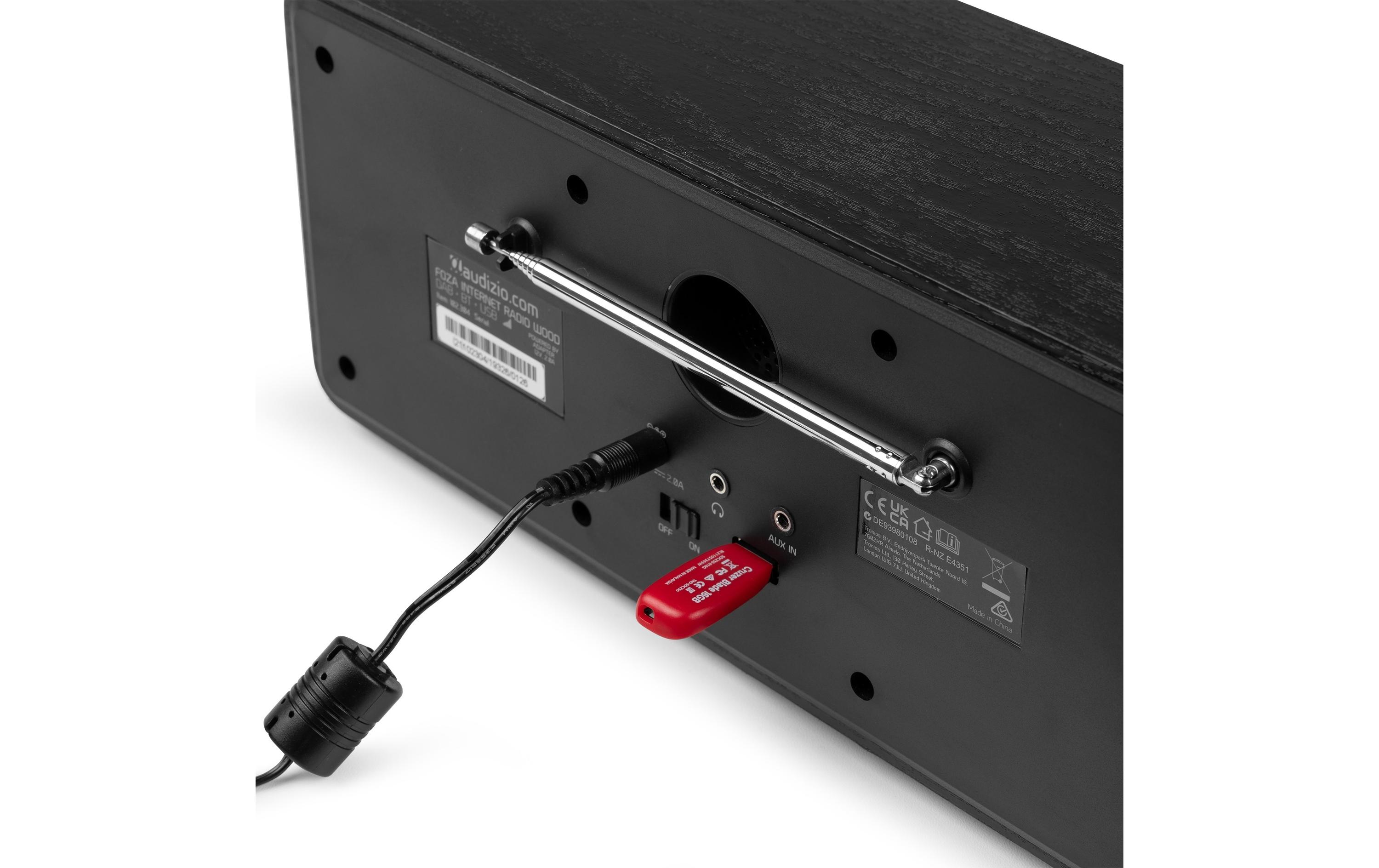 DAB+ Radio Foza Schwarz<br>All-in-One-WLAN-Internetradio mit DAB+ und UKW