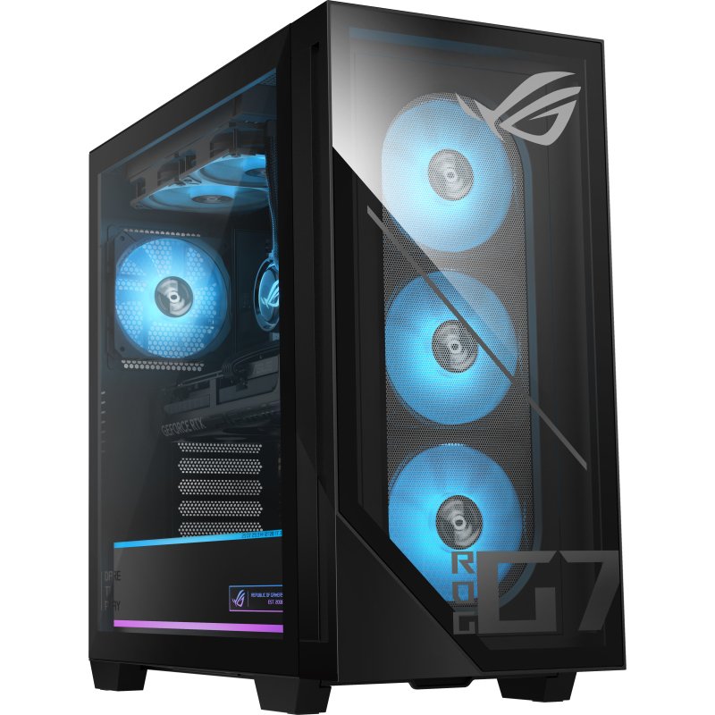 ASUS ROG G700 GM700TZ-DRR9700X029W AMD Ryzen™ 7 9700X 32 Go DDR5-SDRAM 2 To SSD NVIDIA GeForce RTX 5080 Windows 11 Home Tower PC Noir