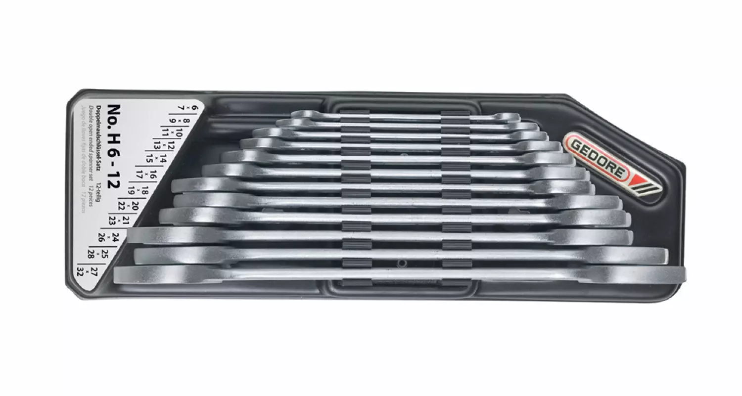 Gedore 6-100 10-delige Steeksleutelset - 6-32mm