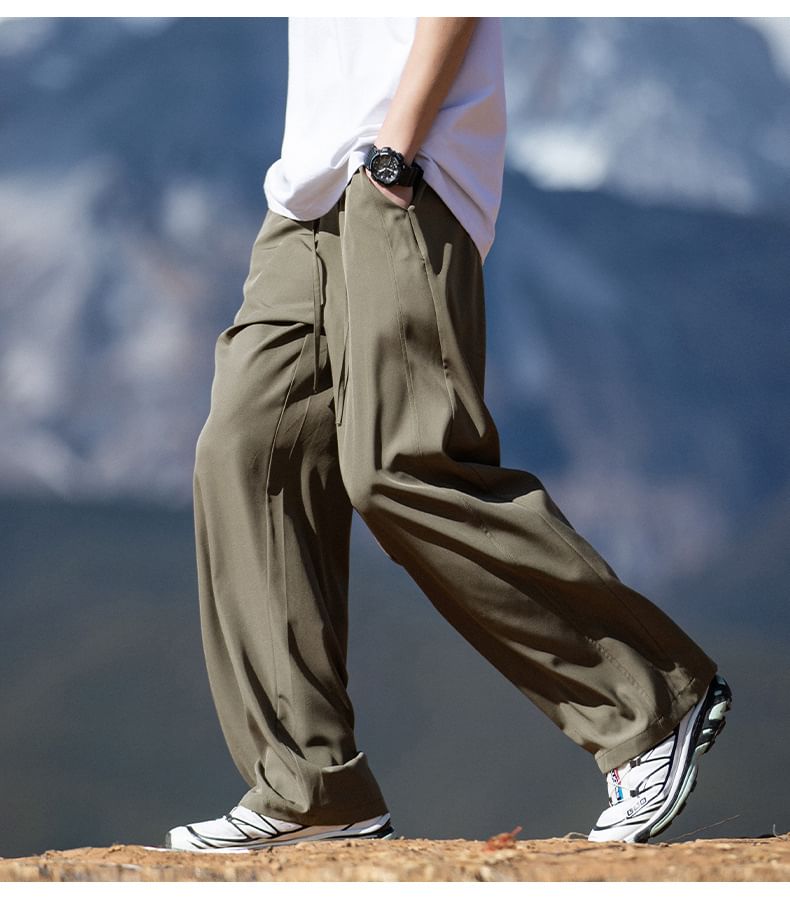 Really Point - Rechte broek met trekkoord in de taille