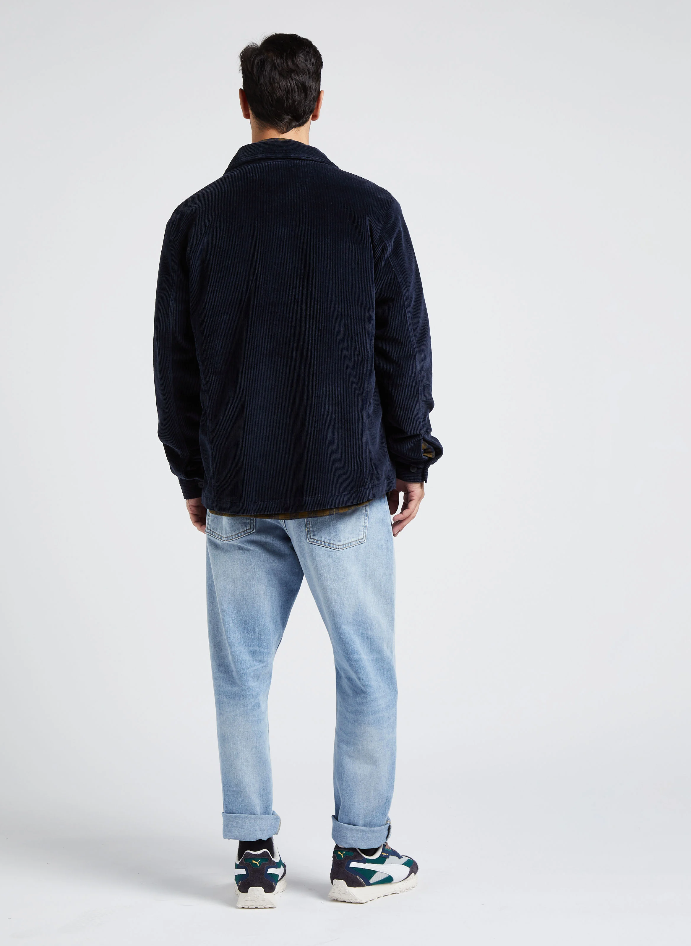 Chemise col classique en coton bio| Multicolore