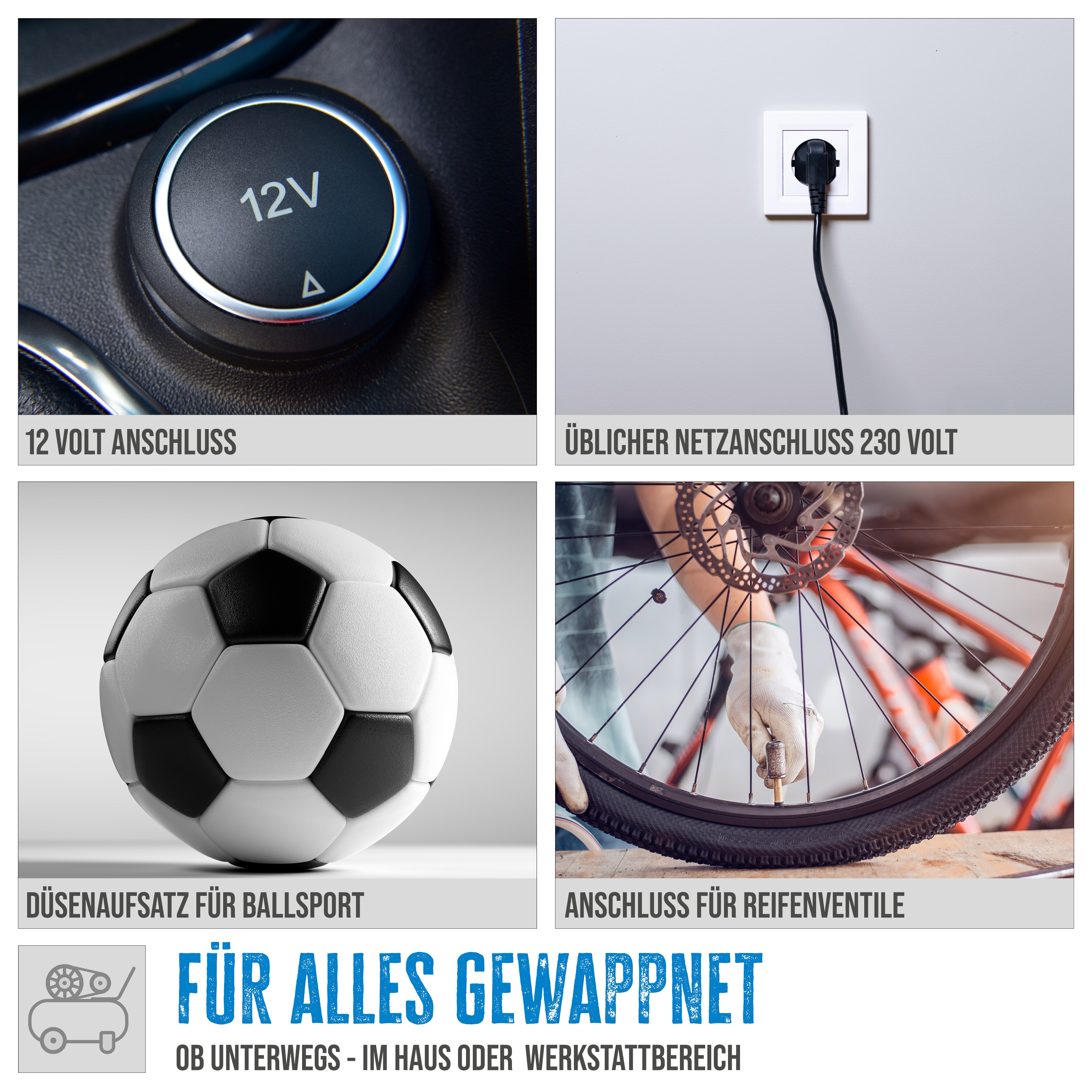 Güde Kompressor Airpower Dual Drive 12/230V/5-tlg.