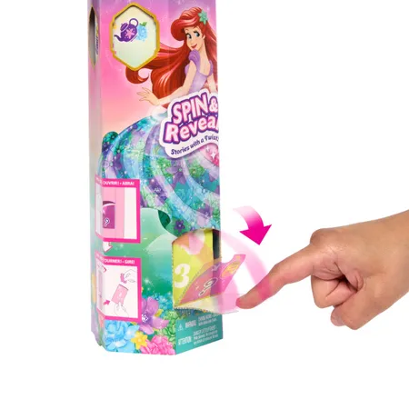 Mattel Disney Prinzessin SPIN & REVEAL Arielle-Puppe