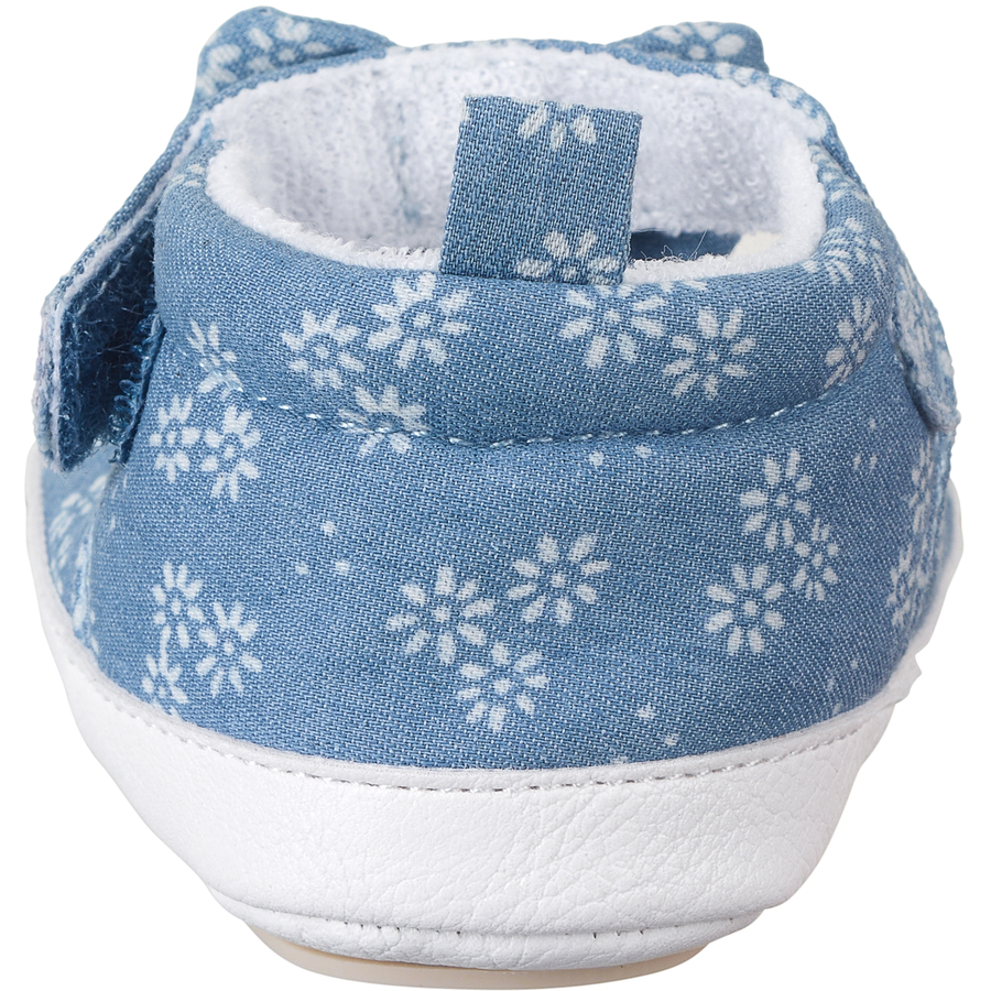 Sterntaler Babysandale Blumen mittelblau