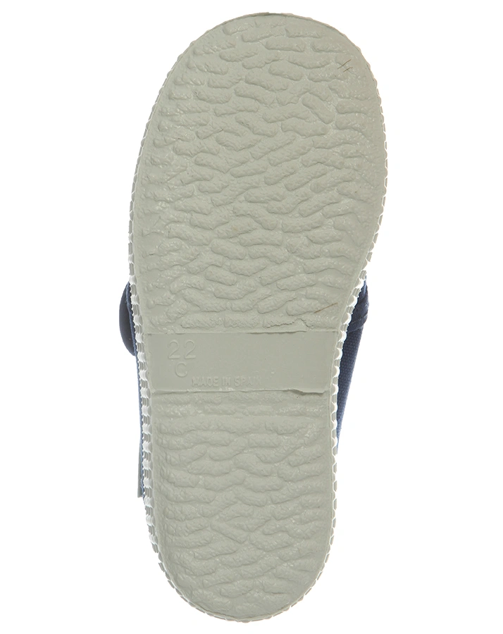 Stoffschuhe mit Klettverschluss in royalblau