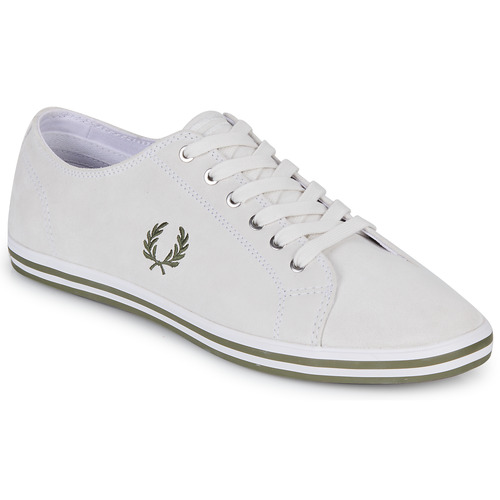 Fred Perry - KINGSTON SUEDE - Blanc / Vert