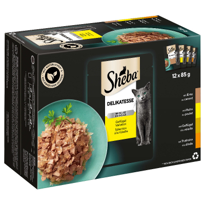 Sheba Delikatesse in Gelée Geflügel 4x12x85g