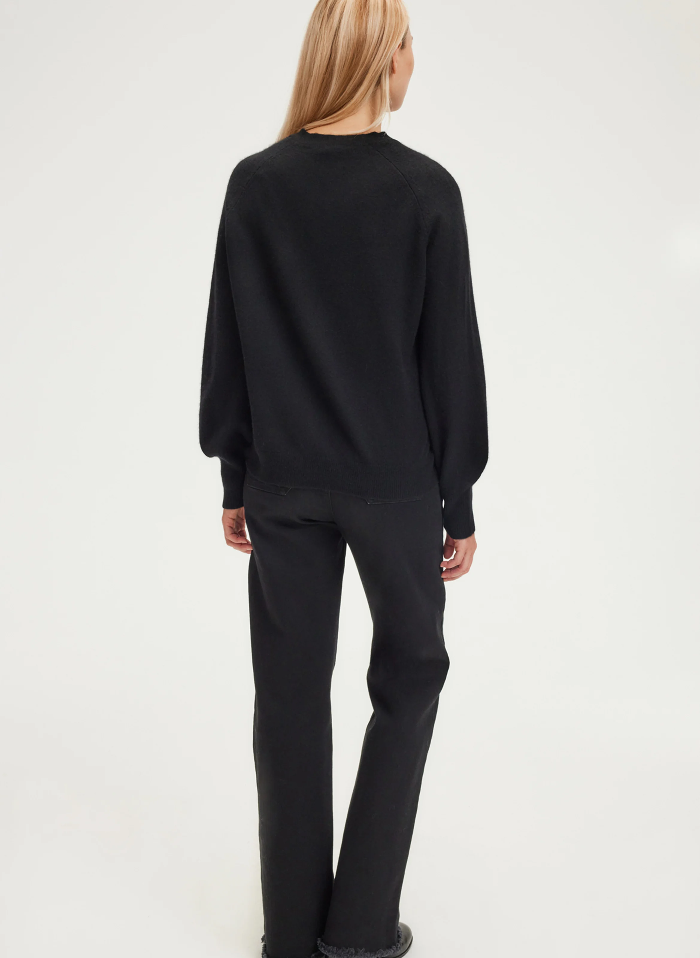 JULISSA - Pull droit en cachemire | Noir