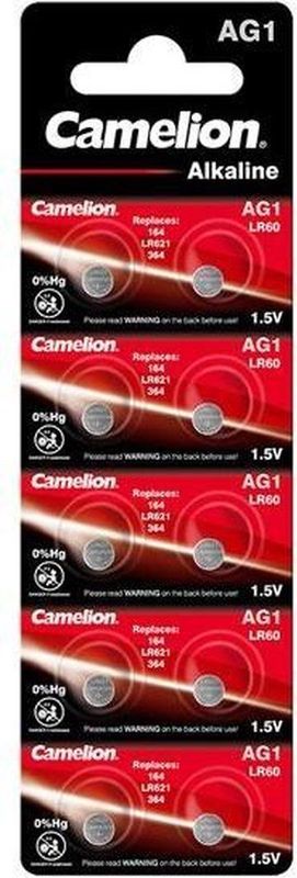 Camelion - AG1-BP10 - Alkaline Knoopcel Batterij - Blister van 10