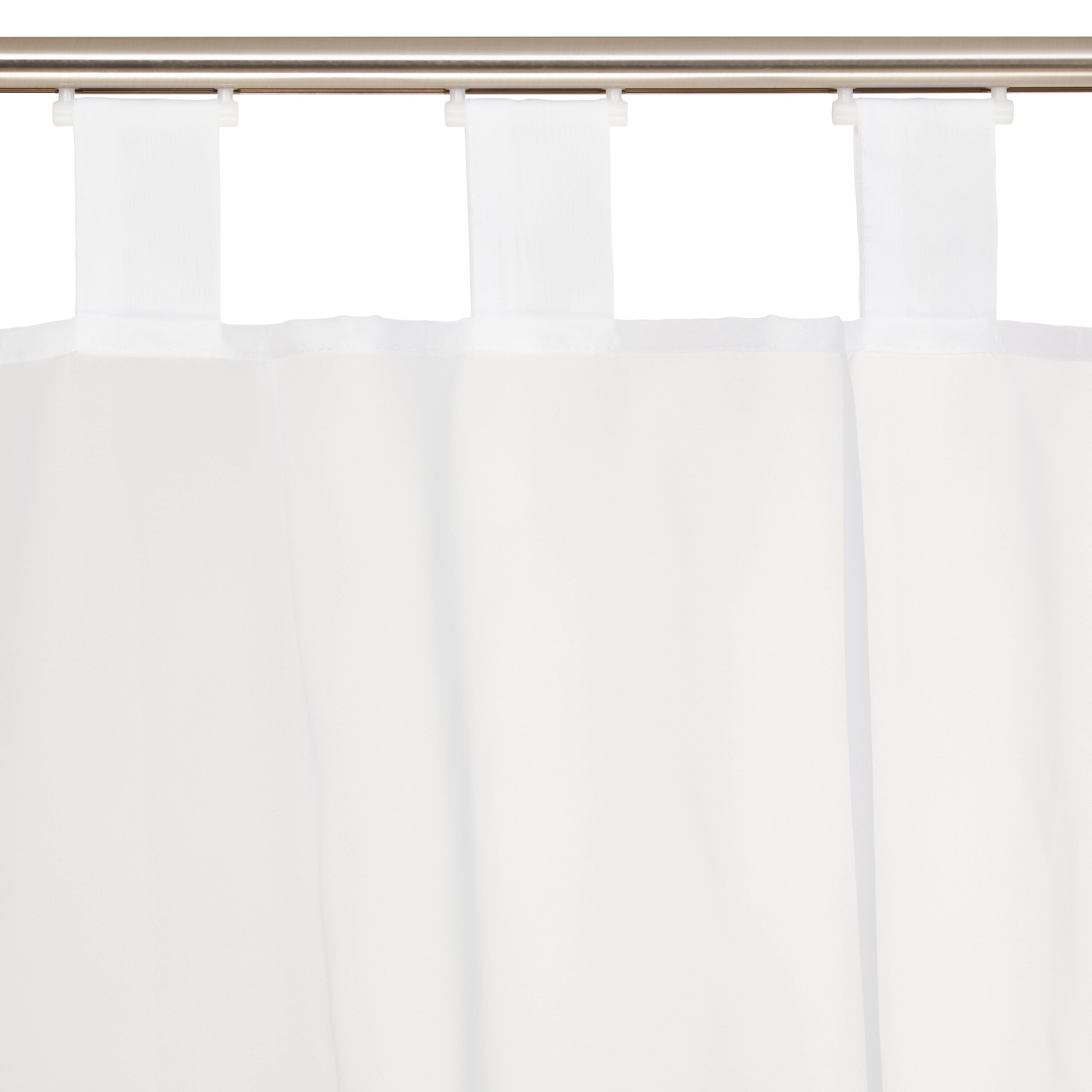 ISA Fertigvorhang Tag - Weiss / B: 140.0 cm x H: 245.0 cm
