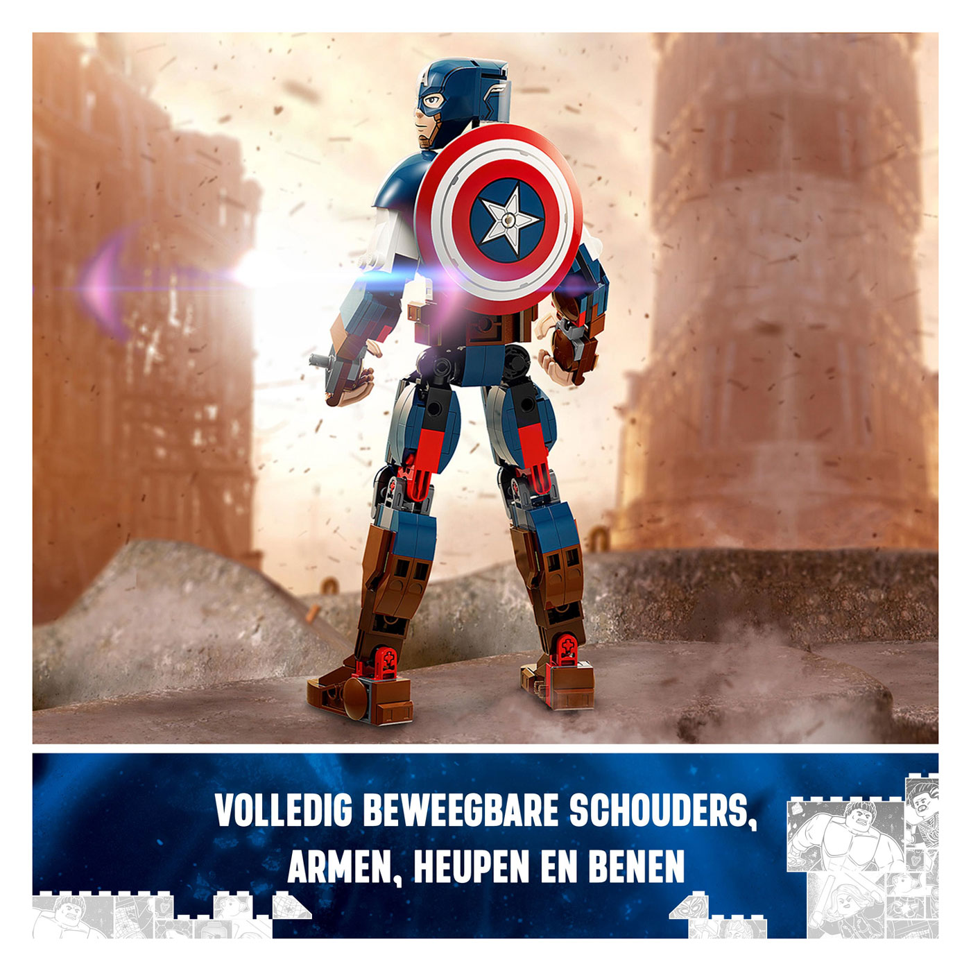 LEGO Super Heroes 76258 Captain America Bouwfiguur