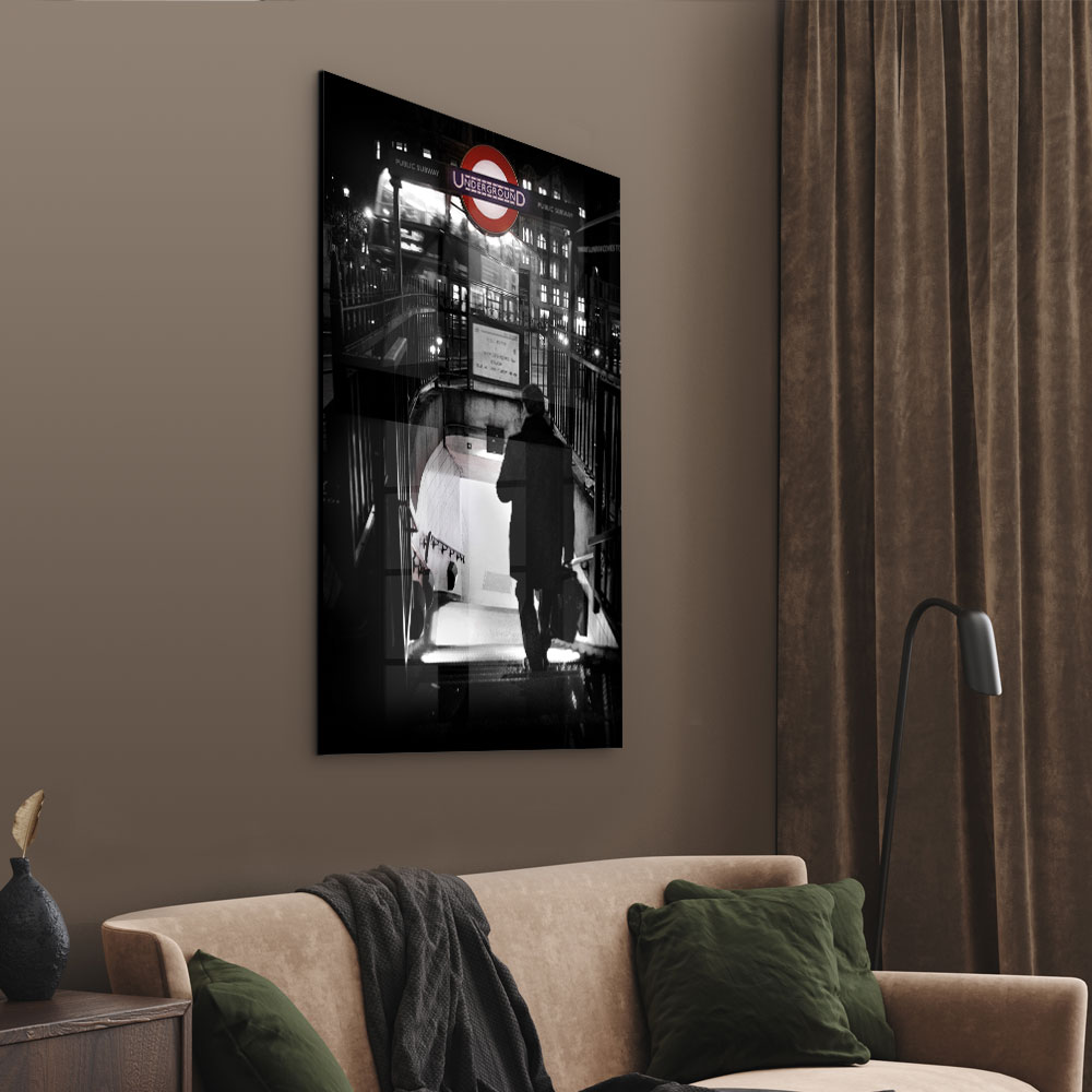 Walljar acrylglas schilderij - Underground Acrylglas schilderij - 120 x 180 cm