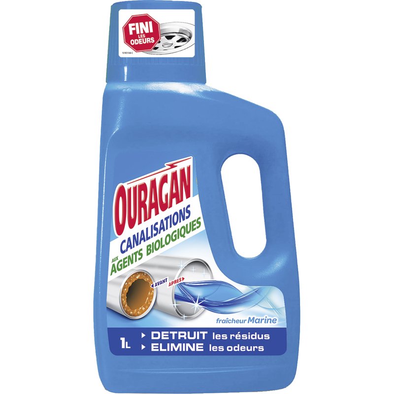 Entretien canalisations Ouragan biologique marine – Flacon de 1 L