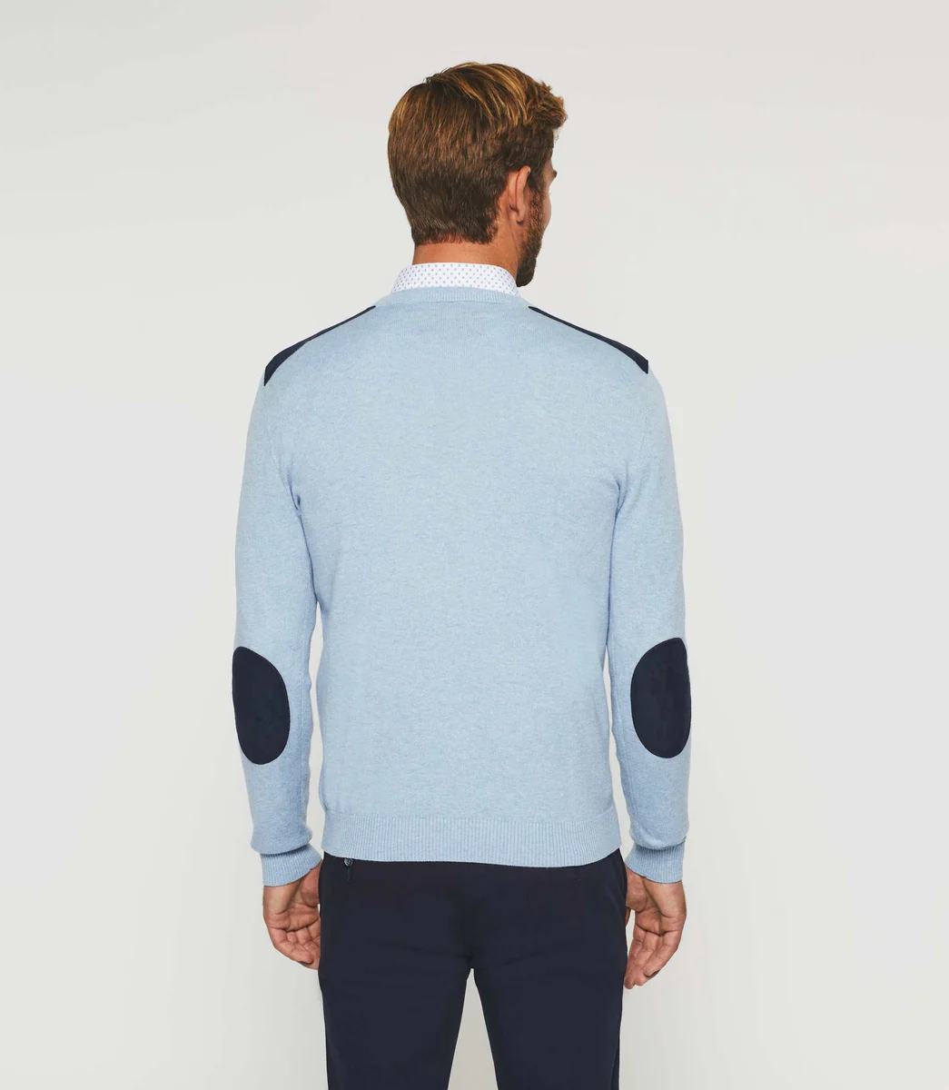 Pull col rond ciel 