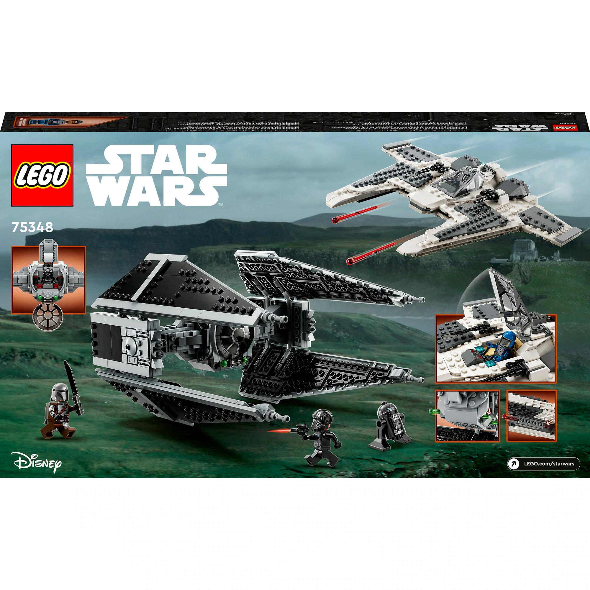 LEGO Konstruktionsspielzeug Star Wars Mandalorianischer Fang Fighter vs. TIE Interceptor