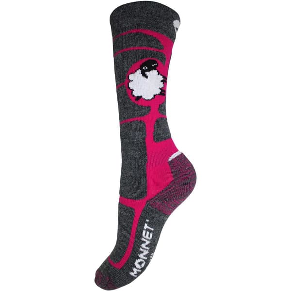 Chaussette de ski MONNET WOOLY JR ROSE