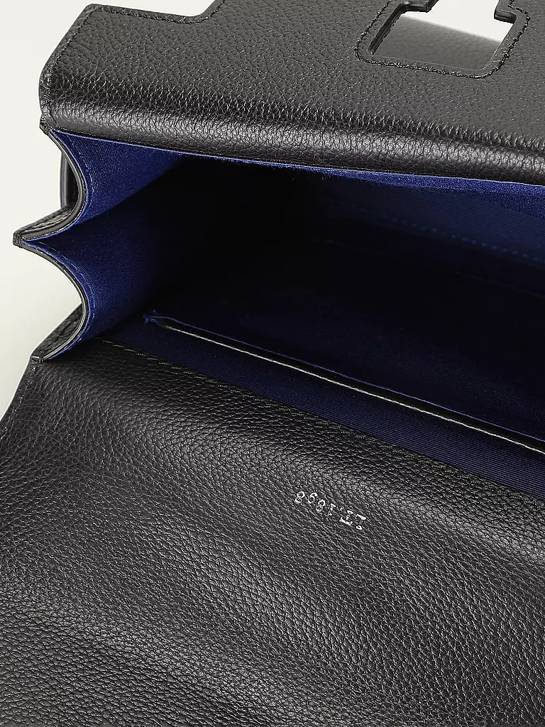 LE TANNEUR Ledertasche - Henkeltasche EMILIE FLAP Small schwarz