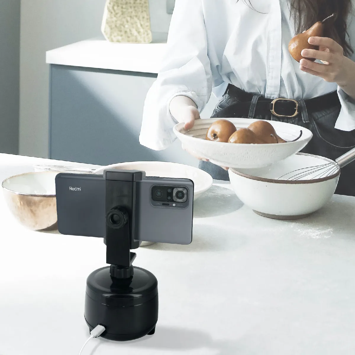Avizar Stabilisateur Gimbal Smartphone - Blanc