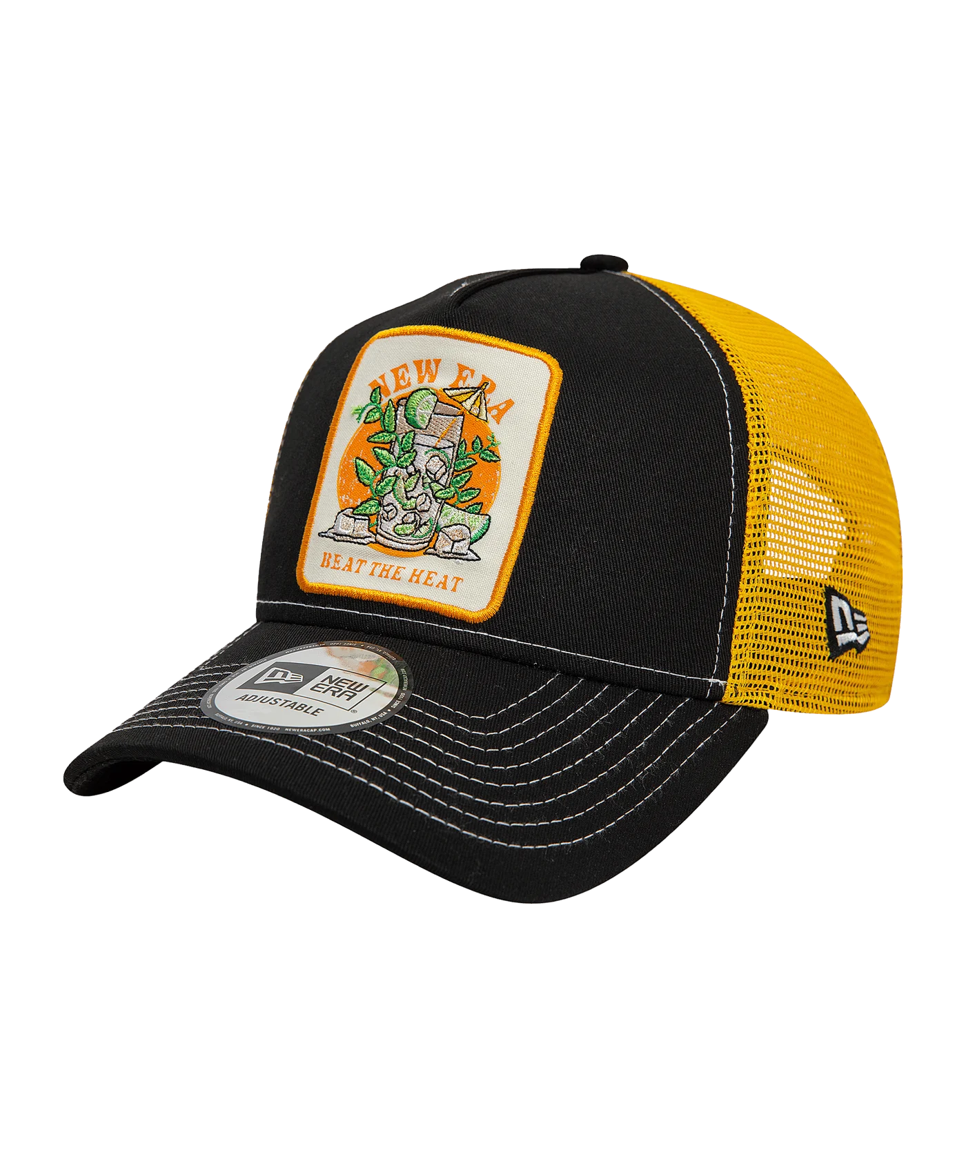 New Era San Antonio Spurs Summer Patch Trucker Cap Schwarz