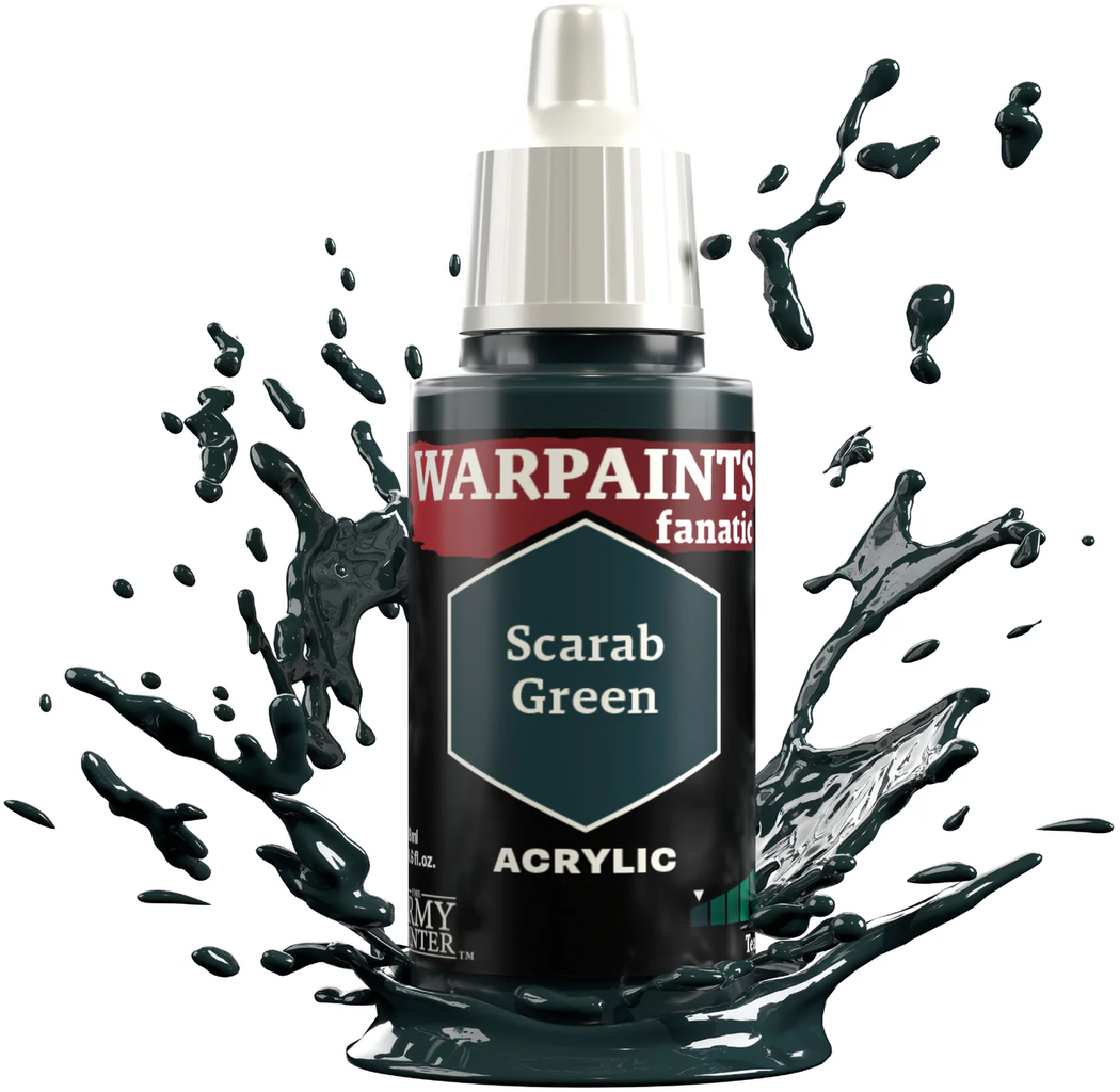 The Army Painter  Warpaints Fanatic: Teals, Scarab Green (18 ml)    Elegante Tealtöne für faszinierende Details