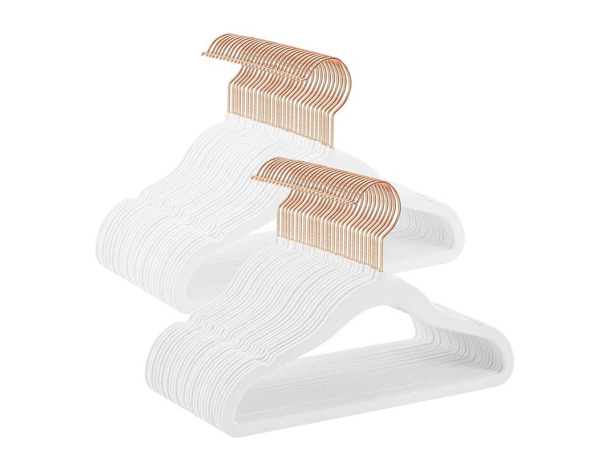 Infinity goods set van 50 kinderkledinghangers - White