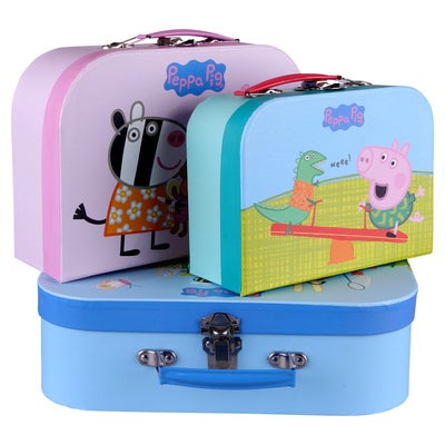 Barbo Toys Peppa Gris Kofferter 3-Pakk
