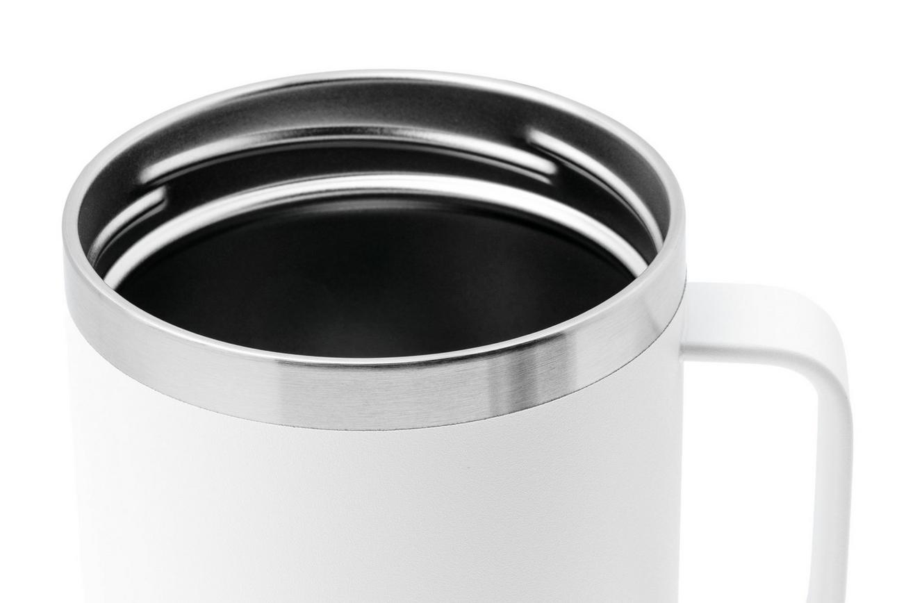 Yeti Rambler Travel Mug 30oz Stronghold Lid, White, thermos reismok met deksel, 887 ml