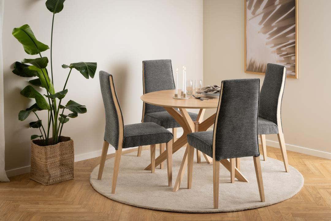 Glasgow Eetkamertafel - Ø105 cm - Eiken