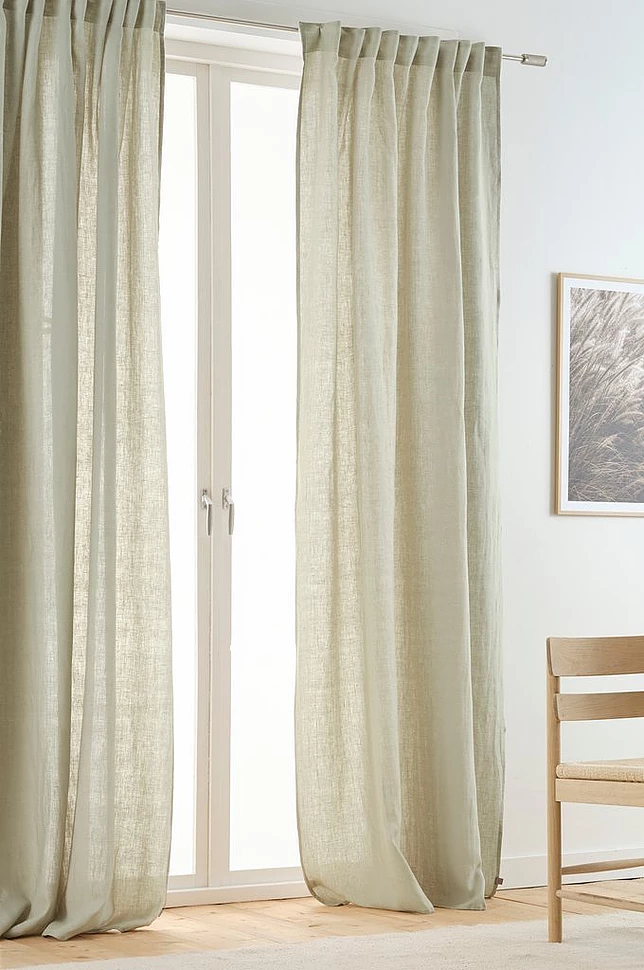 MEJA gardin med multifunksjonsbånd 2-pk