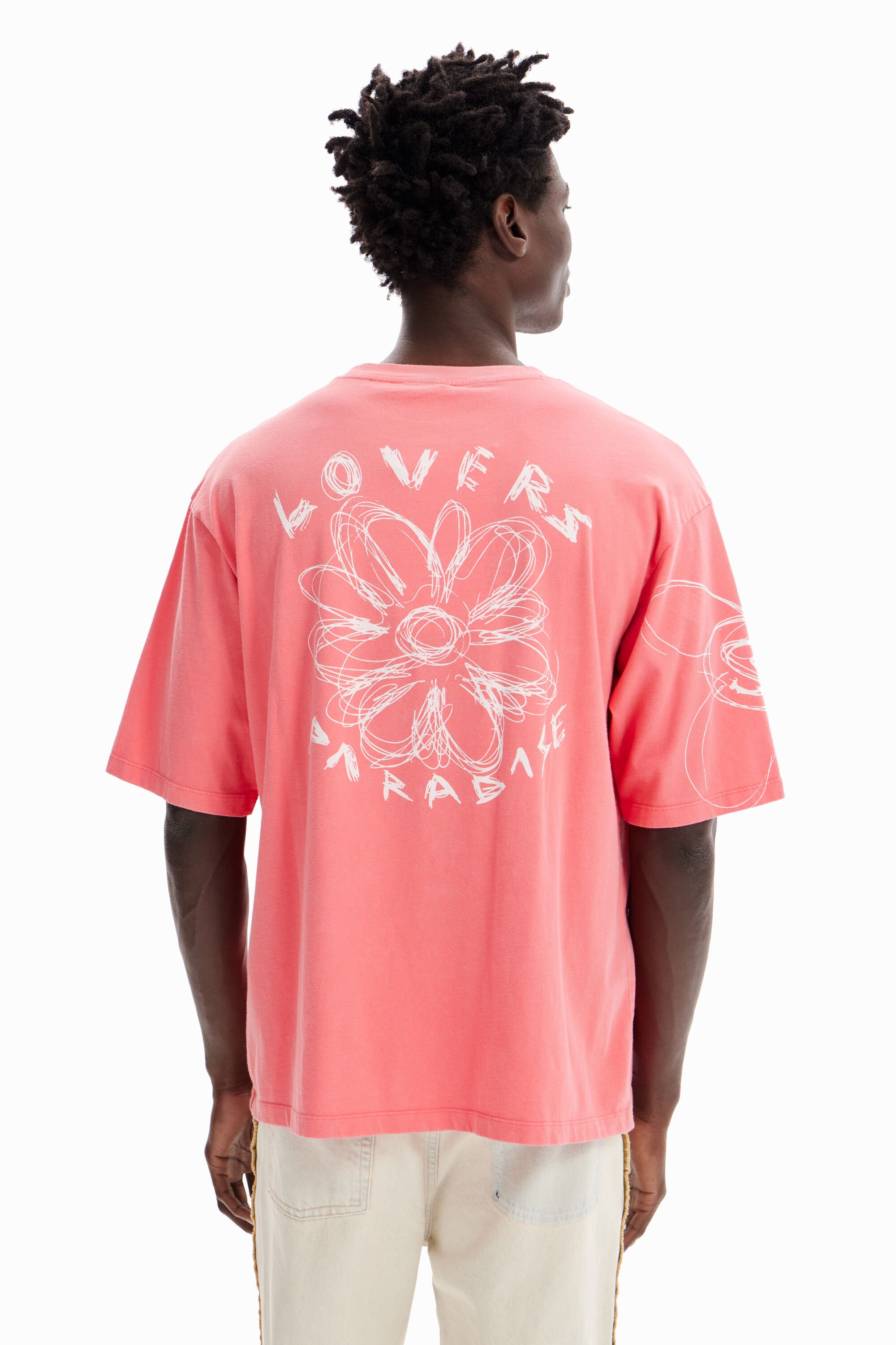 T-shirt décontracté acid wash