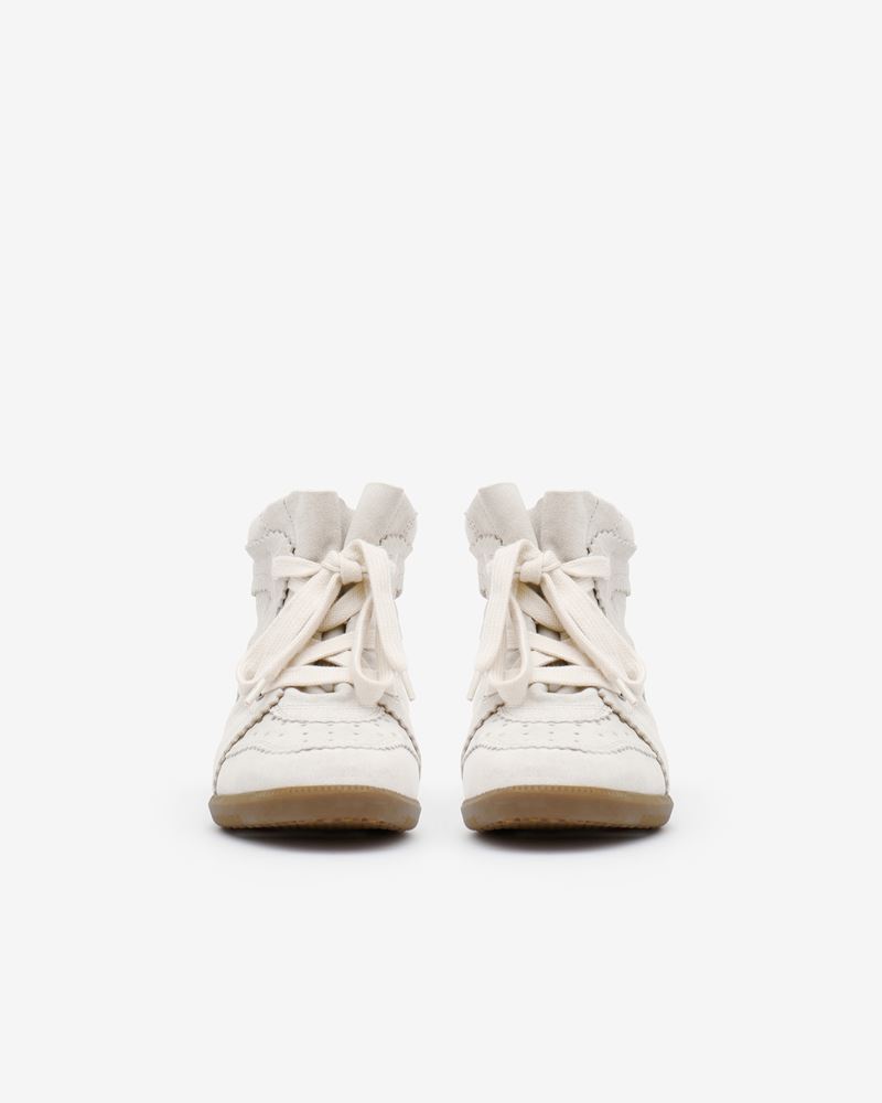 BASKETS EN CUIR VELOURS BOBBY