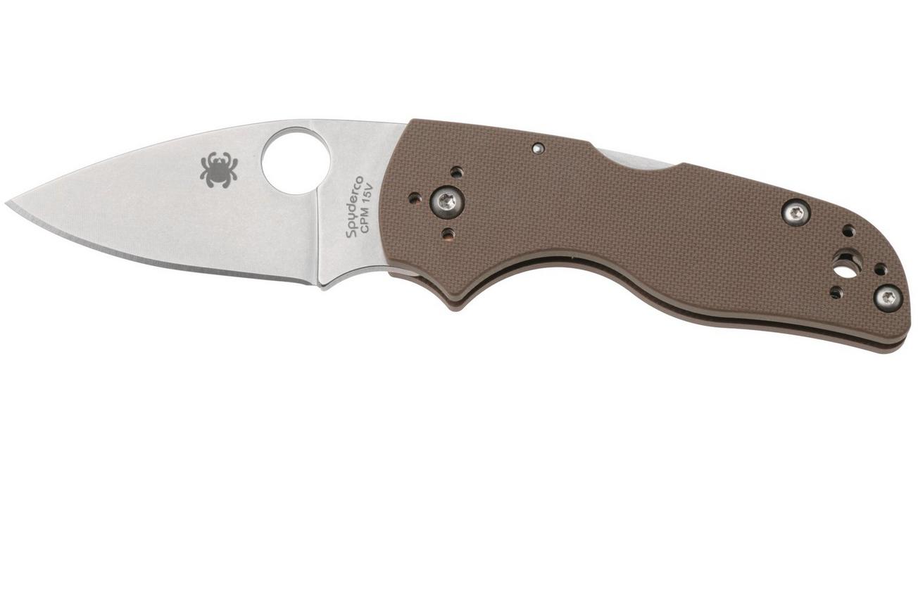 Spyderco Lil' Native CPM 15V Backlock C230MBGPBN15V Brown G10, Sprint Run zakmes