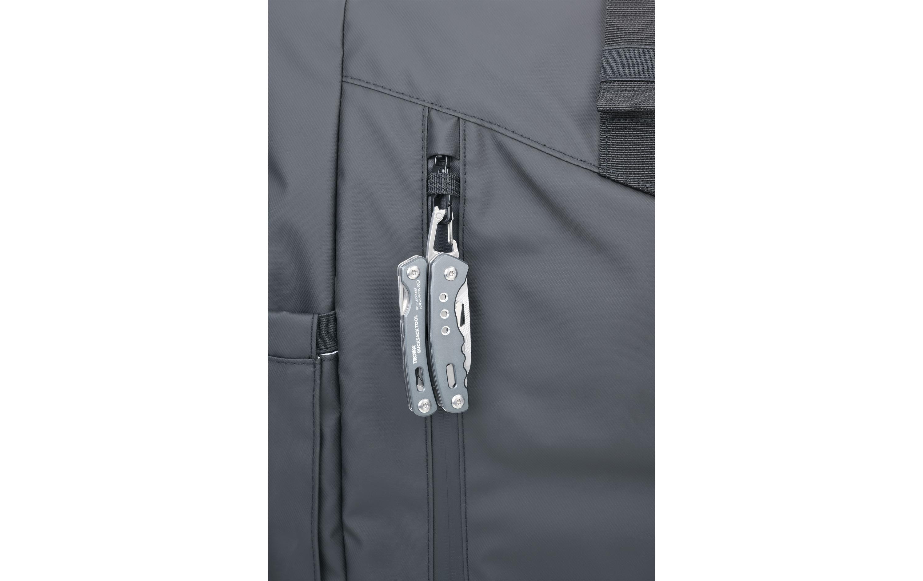 Taschenmesser Rucksack Tool mit 15 Funktionen, GrauMultifunktions-Werkzeug