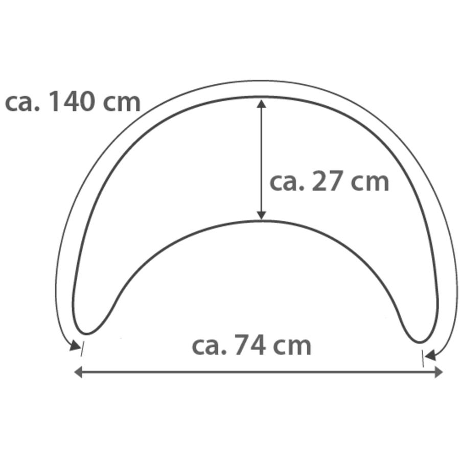 THERALINE Bezug für Plüschmond Puderrosa