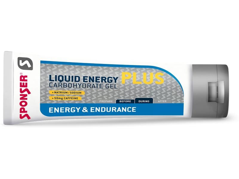 Sponser Nahrungsgel Liquid Energy Plus 18 x 70 g Nahrungsgel zur Förderung von Energie/Rennrad