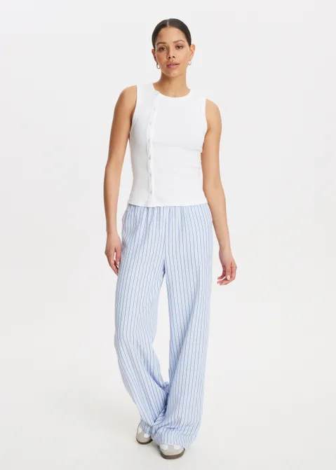 Singlet met knopen wit (WIT)