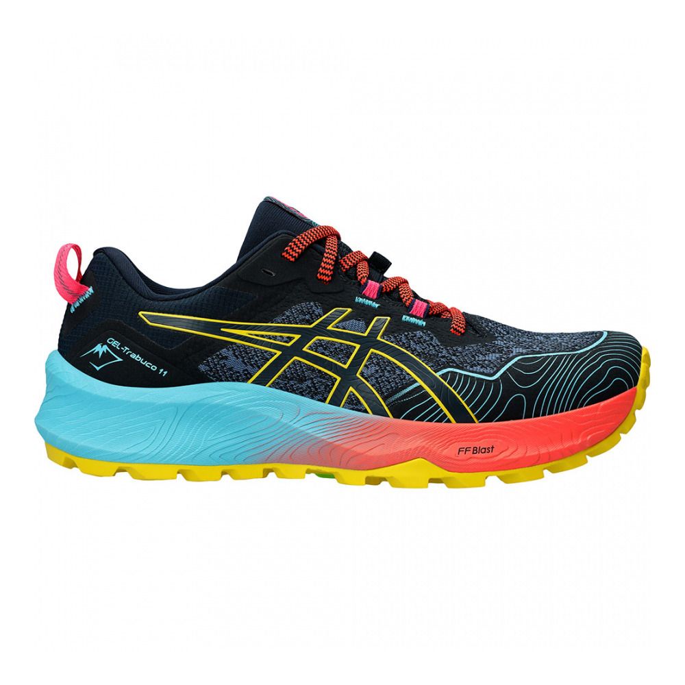 Asics GEL-TRABUCO 11 - Chaussures trail Femme french blue/vibrant yellow