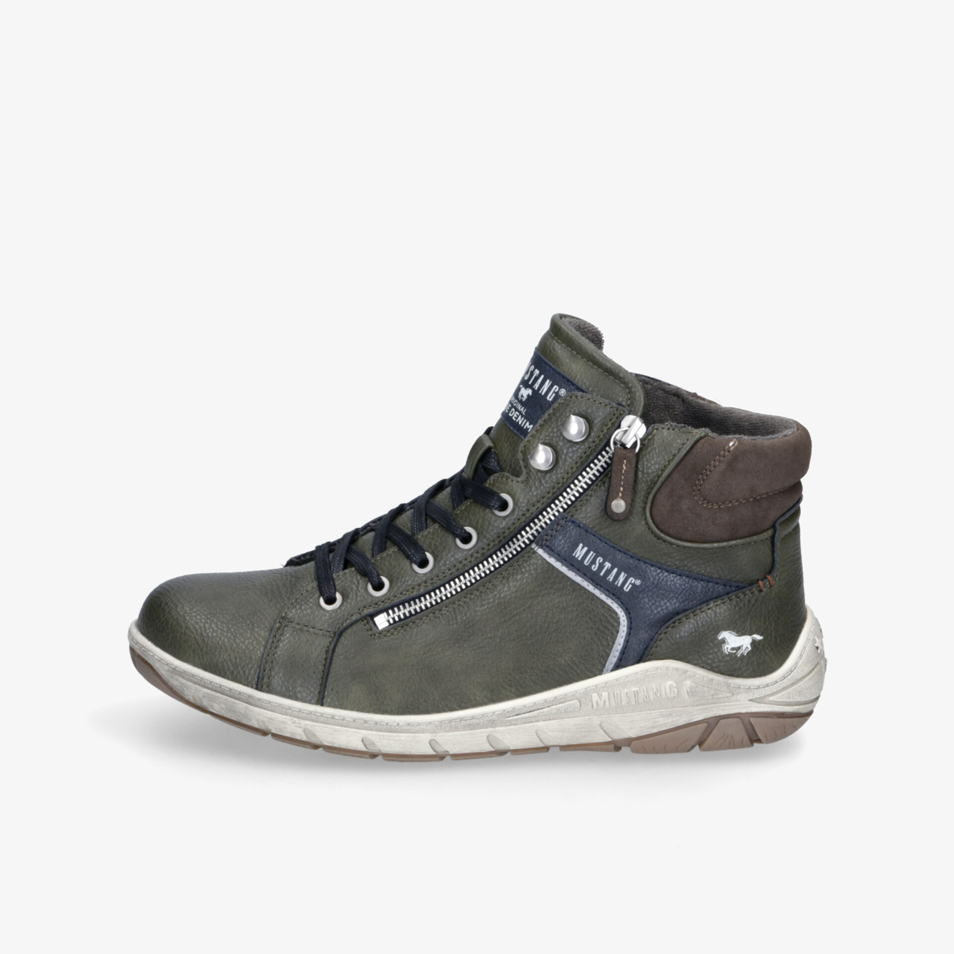MUSTANG Herren Schnürboots grün