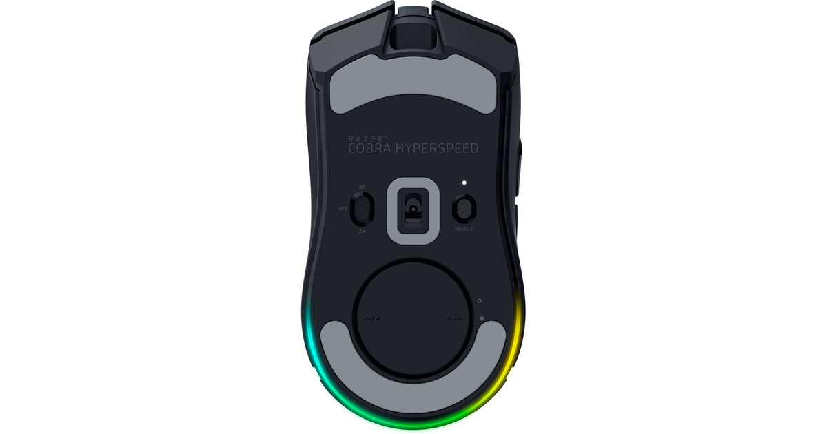 RazerCobra HyperSpeed gaming muis  (Zwart, 26.000 Dpi, RGB, 2.4 GHz / Bluetooth / USB)