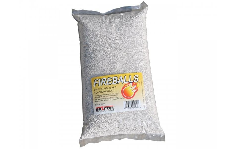 Feuerlöschgranulat für Lithium Akkus 5 LiterFIREBALLS Brandschutz Feuerlöschgranulat für LiPo, Li-Ion und LiFe Akkus