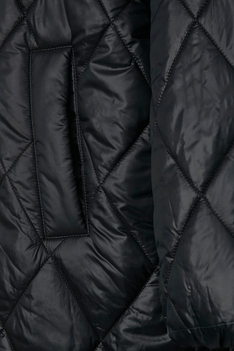 Steppjacke, oversized, Rhombenstepp, 2-Wege-Zipper, Langarm
