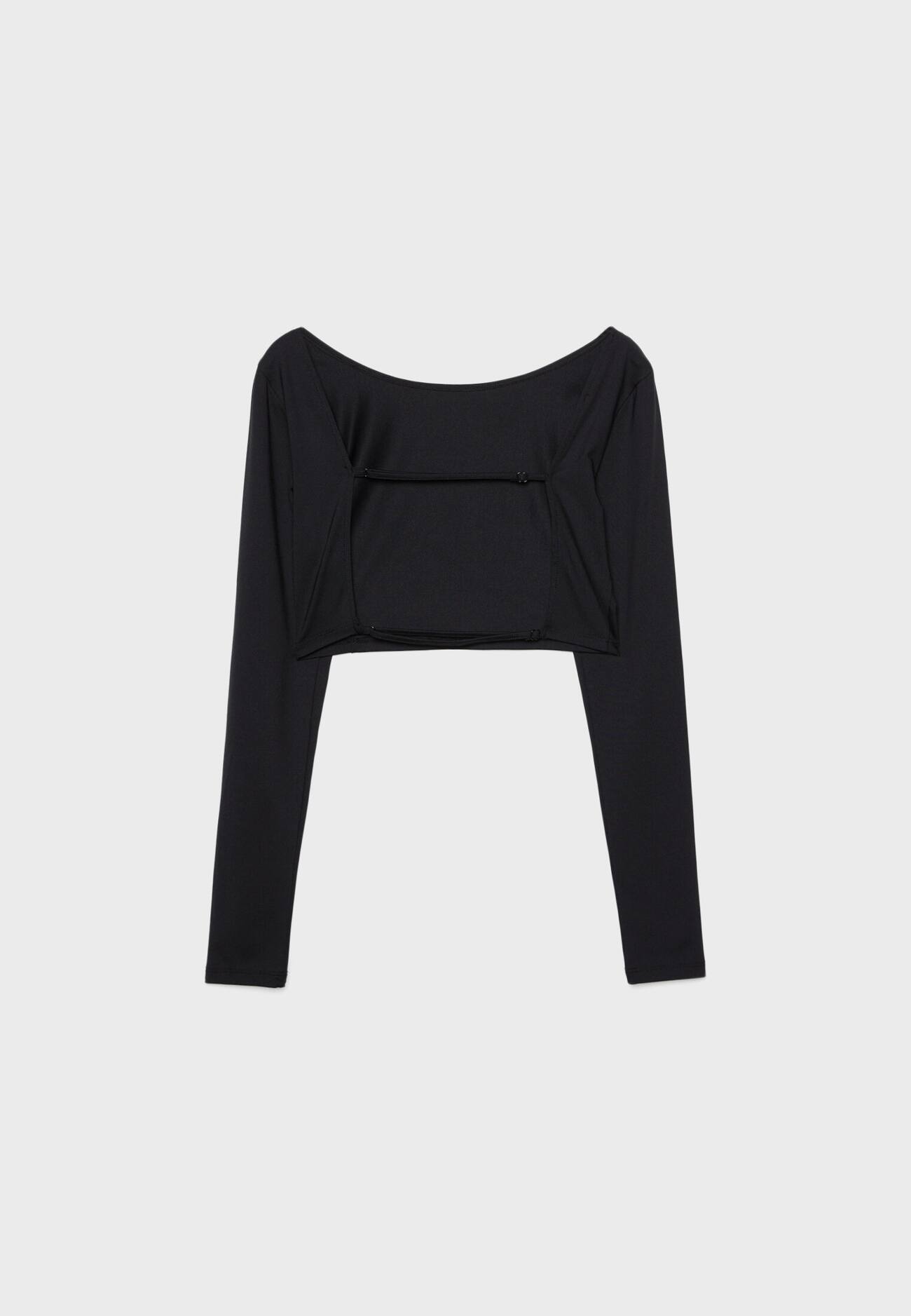 Camiseta com costas de alças