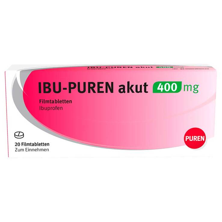 Ibu-Puren akut 400 mg Filmtabletten, 20 St