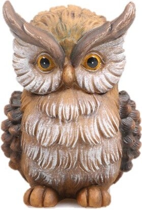 SID tuinbeeld uil Ubbe bruin 10 x 9 x 14,5 cm