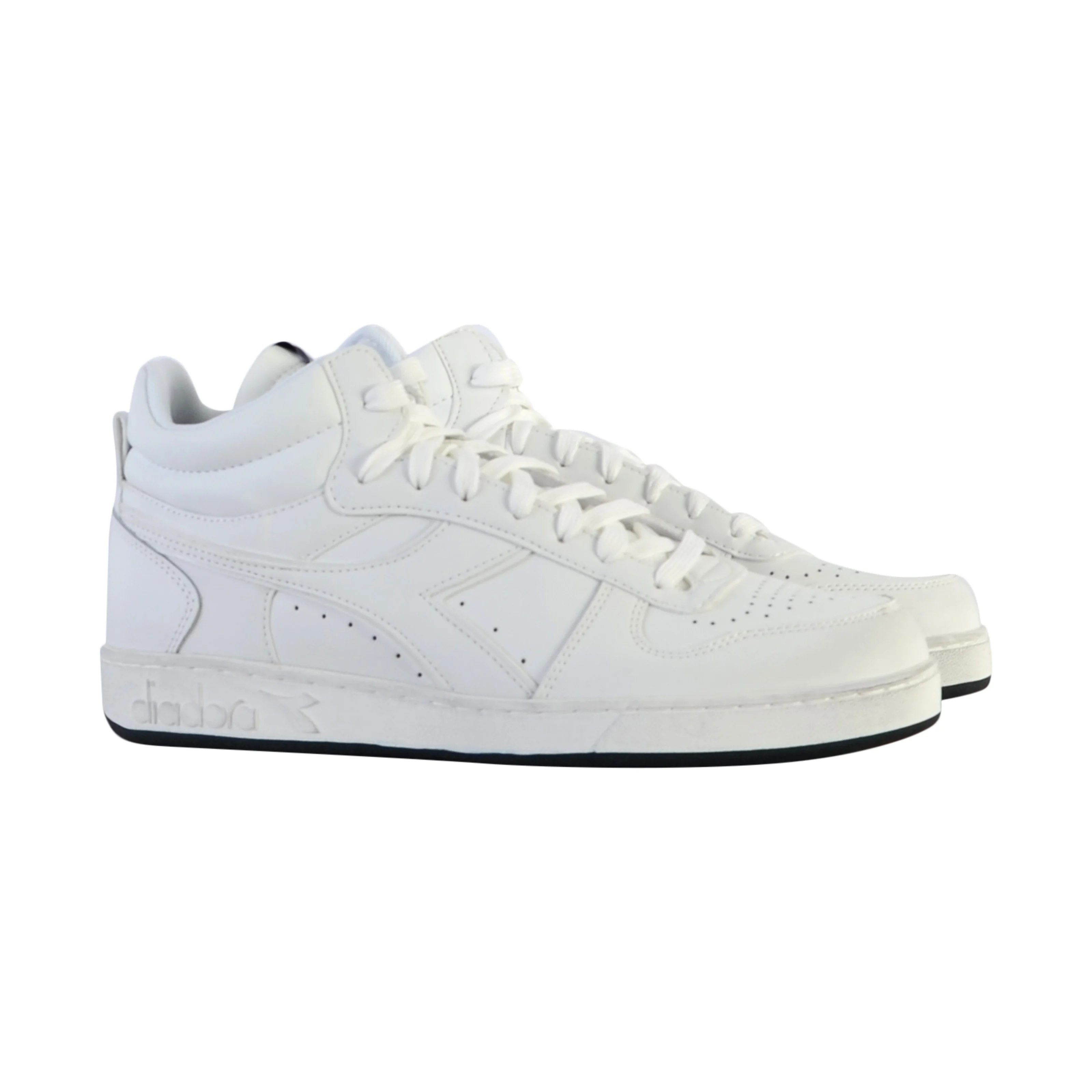 Basket montante cuirmagic demi icona | Blanc