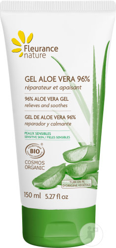 Fleurance Nature Gel Aloe Vera Bio 96% Peaux Sensibles Bio Tube 150ml