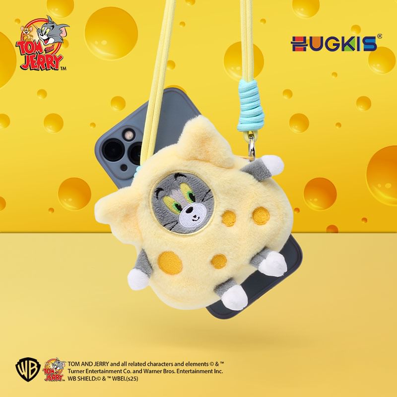 HUGKIS - Tom & Jerry Chenille Crossbody Bag / Telefoonclip Bevestiging / Set (Verschillende Ontwerpen)