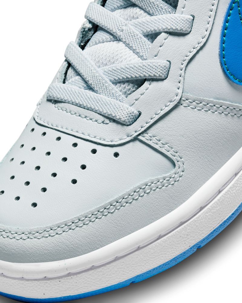 Chaussures Nike Court Borough Mid 2 Gris & Bleu pour enfant