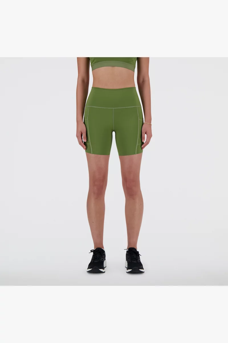 New Balance Athletics Fitted High Rise Pkt 6 Inch Damen Short